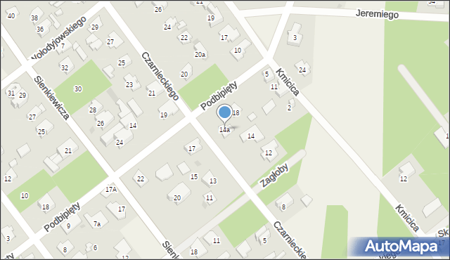 Izabelin B, Czarnieckiego Stefana, hetm., 14a, mapa Izabelin B