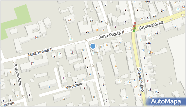 Jarosław, Czarnieckiego Stefana, hetm., 1, mapa Jarosławia