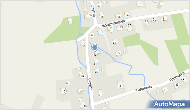 Jasienica, Czyrna, 41, mapa Jasienica