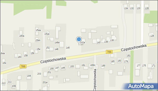 Jaskrów, Częstochowska, 144, mapa Jaskrów