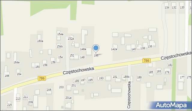 Jaskrów, Częstochowska, 146, mapa Jaskrów