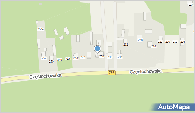 Jaskrów, Częstochowska, 240, mapa Jaskrów