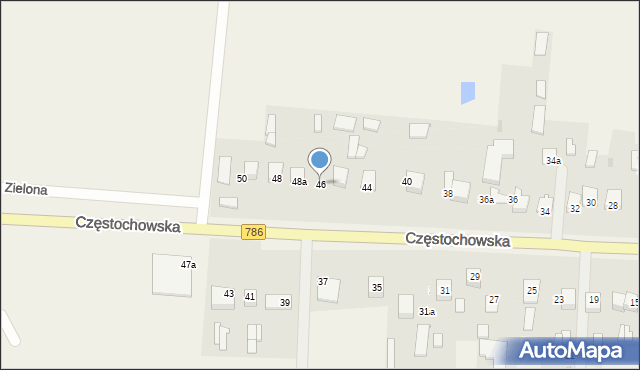Jaskrów, Częstochowska, 46, mapa Jaskrów