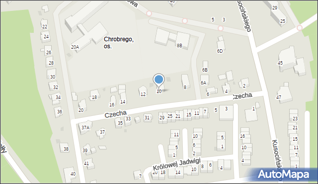 Jastrzębie-Zdrój, Czecha Bronisława, 10, mapa Jastrzębie-Zdrój