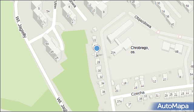 Jastrzębie-Zdrój, Czecha Bronisława, 26, mapa Jastrzębie-Zdrój