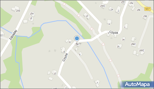 Jastrzębie-Zdrój, Czyża Franciszka, 5A, mapa Jastrzębie-Zdrój