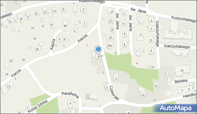 Jawiszowice, Czworaki, 5, mapa Jawiszowice