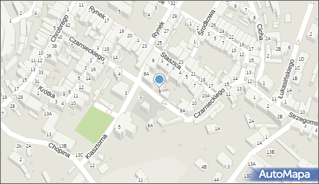 Jawor, Czarnieckiego Stefana, hetm., 9, mapa Jawor