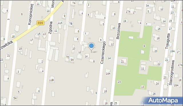 Jedlnia-Letnisko, Czarneckiego, 7, mapa Jedlnia-Letnisko