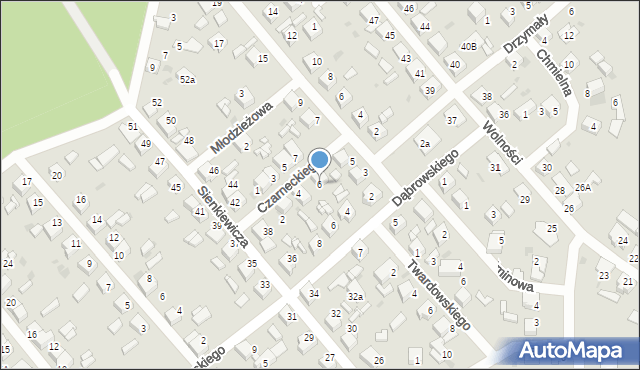 Kalety, Czarneckiego, 6, mapa Kalety