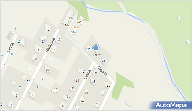 Kamieniec Wrocławski, Czysta, 28, mapa Kamieniec Wrocławski