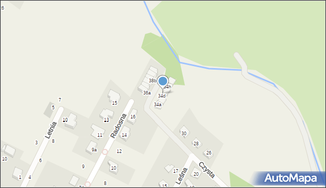 Kamieniec Wrocławski, Czysta, 34e, mapa Kamieniec Wrocławski