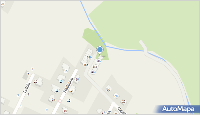 Kamieniec Wrocławski, Czysta, 34k, mapa Kamieniec Wrocławski