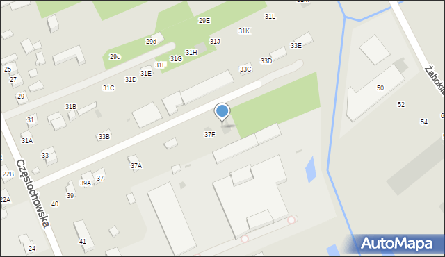 Karczew, Częstochowska, 37G, mapa Karczew