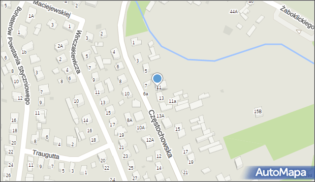Karczew, Częstochowska, 7B, mapa Karczew