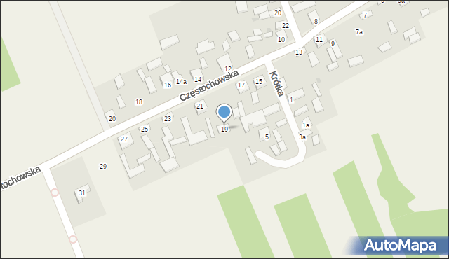 Karczewice, Częstochowska, 19, mapa Karczewice