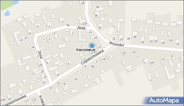 Karczewice, Częstochowska, 2, mapa Karczewice