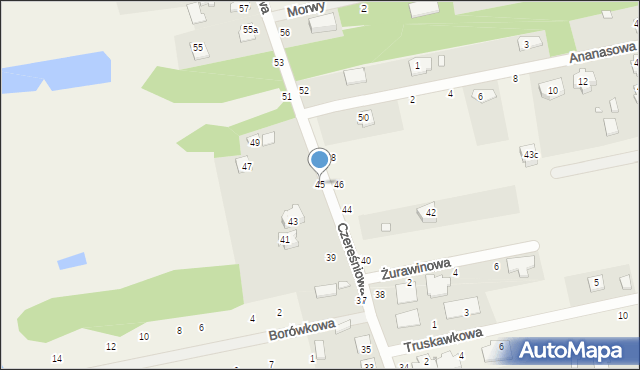 Kazimierów, Czereśniowa, 45, mapa Kazimierów