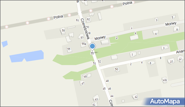 Kazimierów, Czereśniowa, 53, mapa Kazimierów