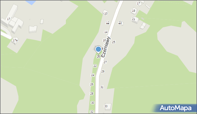 Kazimierz Dolny, Czerniawy, 20, mapa Kazimierz Dolny