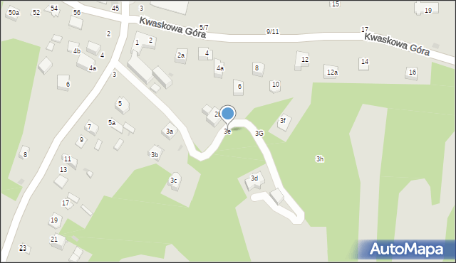 Kazimierz Dolny, Czerniawy, 3e, mapa Kazimierz Dolny