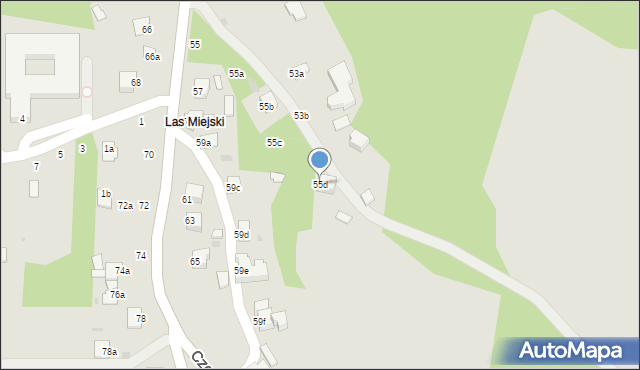 Kazimierz Dolny, Czerniawy, 55d, mapa Kazimierz Dolny