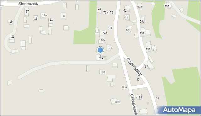 Kazimierz Dolny, Czerniawy, 78a, mapa Kazimierz Dolny