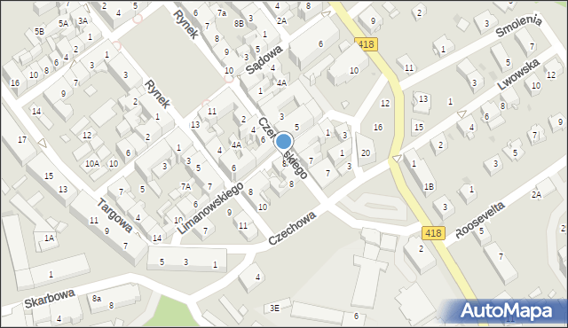 Kędzierzyn-Koźle, Czerwińskiego Wojciecha, dr., 8A, mapa Kędzierzyna-Koźle