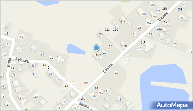 Kiekrz, Czysta, 18b, mapa Kiekrz