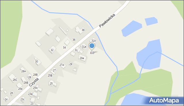 Kiekrz, Czysta, 31D, mapa Kiekrz