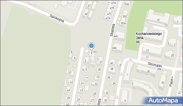 Kielce, Czachowskiego Dionizego, płk., 1, mapa Kielc