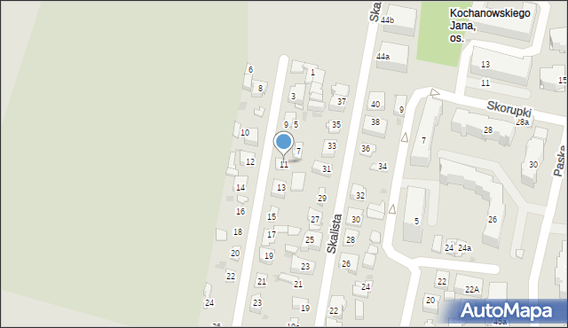 Kielce, Czachowskiego Dionizego, płk., 11, mapa Kielc