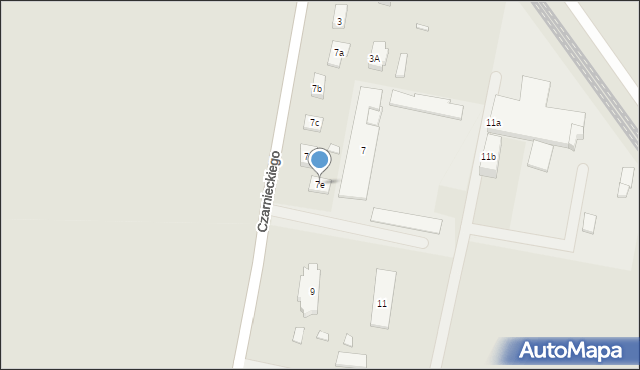 Kłecko, Czarnieckiego Stefana, hetm., 7e, mapa Kłecko