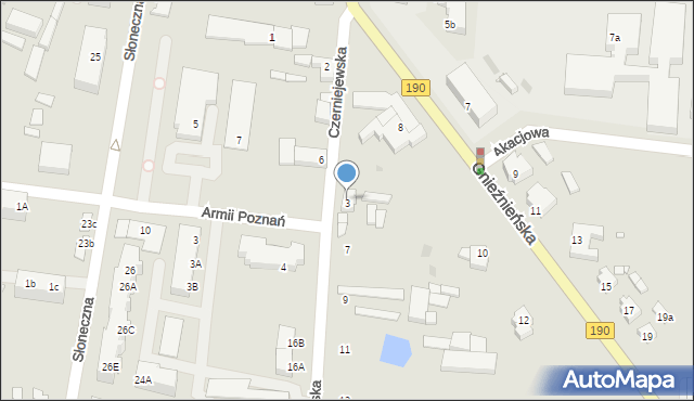 Kłecko, Czerniejewska, 5, mapa Kłecko