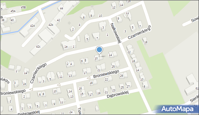 Kłodzko, Czarnieckiego Stefana, hetm., 12, mapa Kłodzka