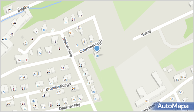 Kłodzko, Czarnieckiego Stefana, hetm., 18, mapa Kłodzka