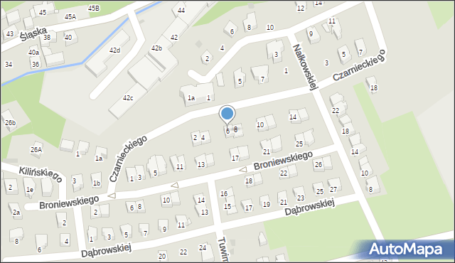 Kłodzko, Czarnieckiego Stefana, hetm., 6, mapa Kłodzka