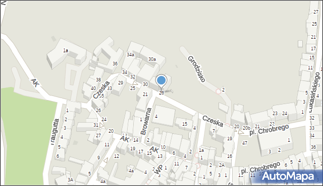 Kłodzko, Czeska, 26, mapa Kłodzka