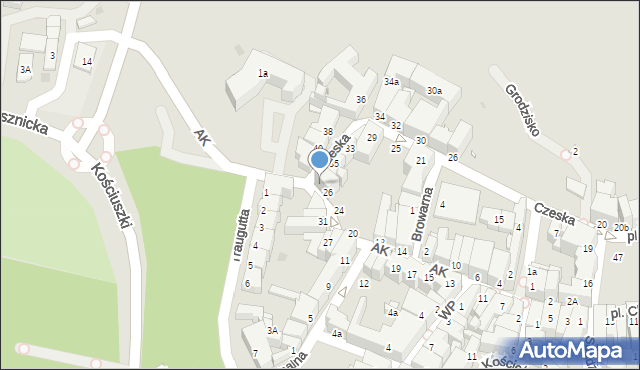 Kłodzko, Czeska, 39, mapa Kłodzka