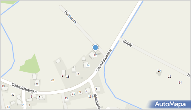 Kłokoczyn, Czernichowska, 12, mapa Kłokoczyn