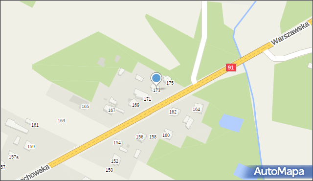 Kłomnice, Częstochowska, 173, mapa Kłomnice