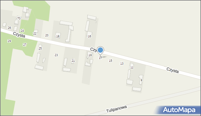 Klwaty, Czysta, 17, mapa Klwaty