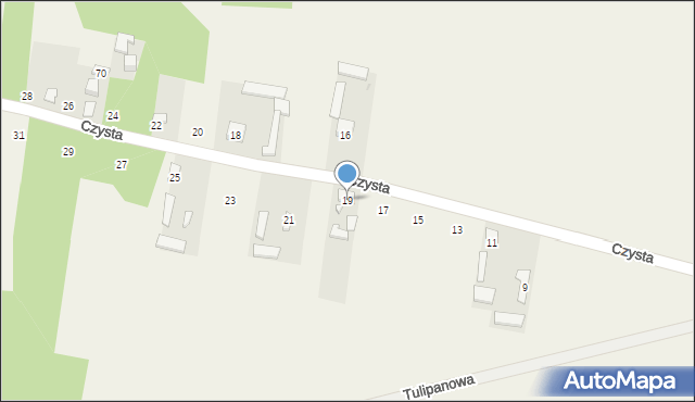 Klwaty, Czysta, 19, mapa Klwaty