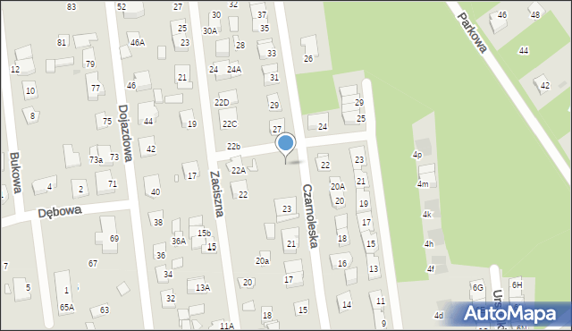 Kobyłka, Czarnoleska, 25a, mapa Kobyłka