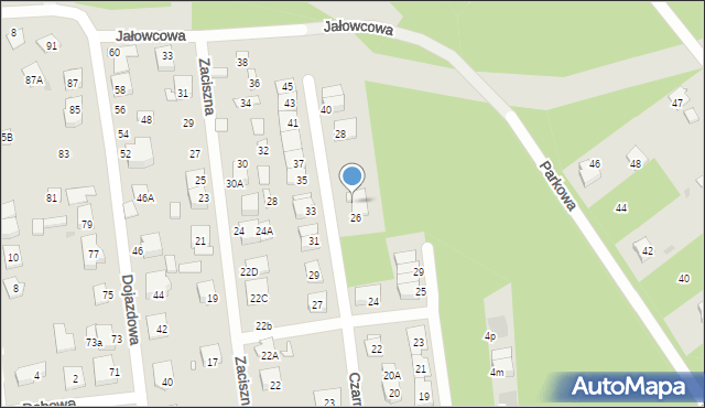 Kobyłka, Czarnoleska, 28a, mapa Kobyłka
