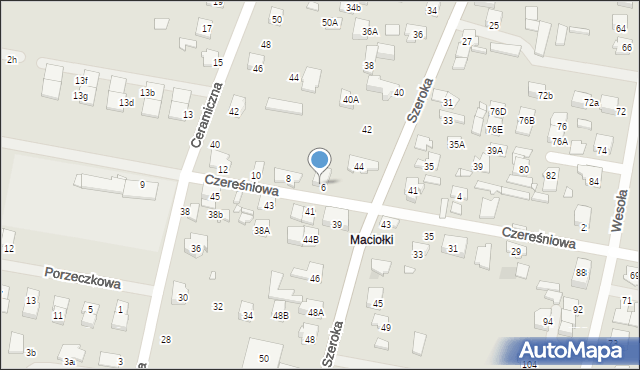Kobyłka, Czereśniowa, 8A, mapa Kobyłka