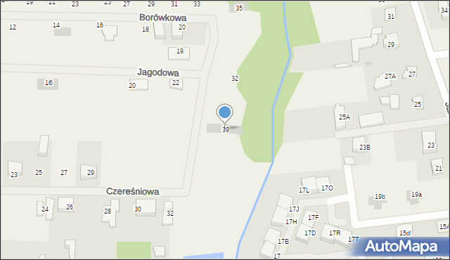 Koczargi Stare, Czereśniowa, 39, mapa Koczargi Stare