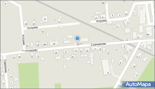 Kolonowskie, Czerwionki, ks., 14, mapa Kolonowskie