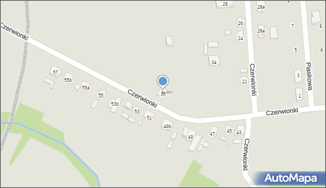 Kolonowskie, Czerwionki, ks., 36, mapa Kolonowskie