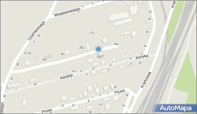Koluszki, Czarneckiego, 33D, mapa Koluszki